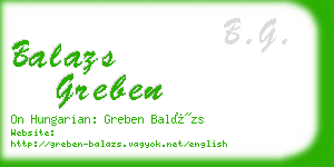 balazs greben business card